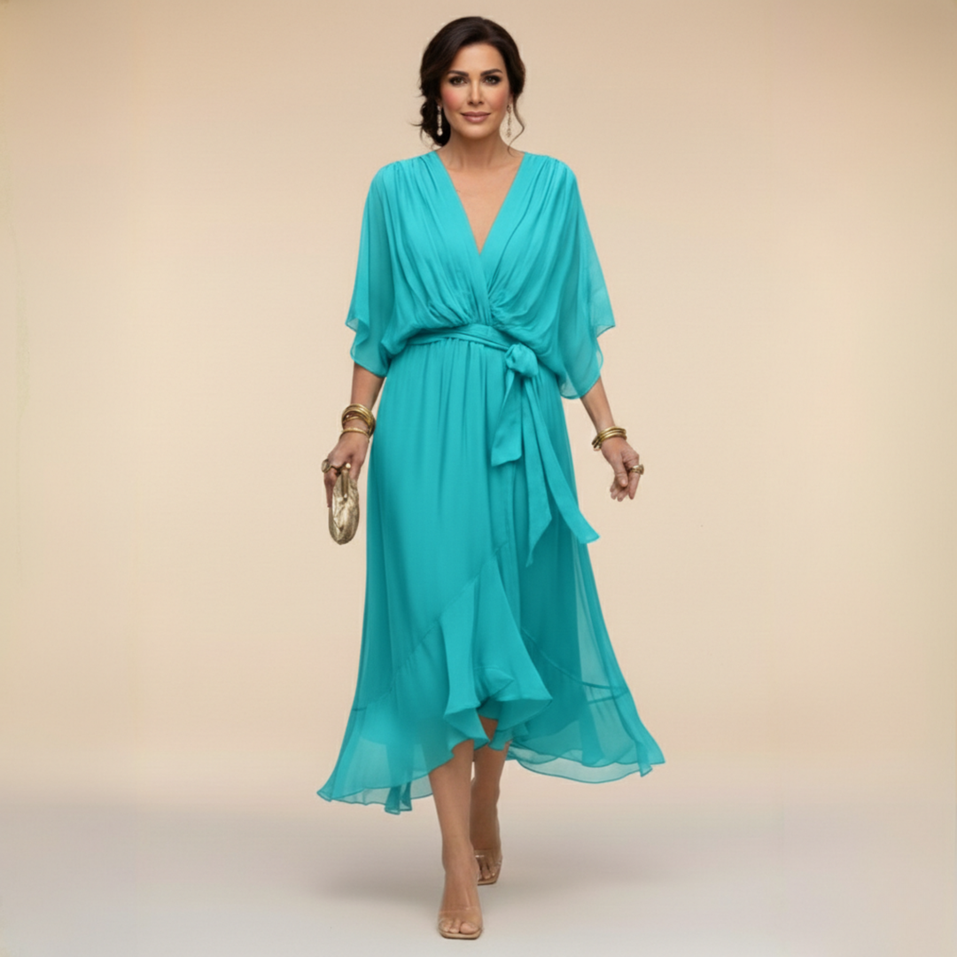 Darcy | Elegant V-Neck Maxi Dress