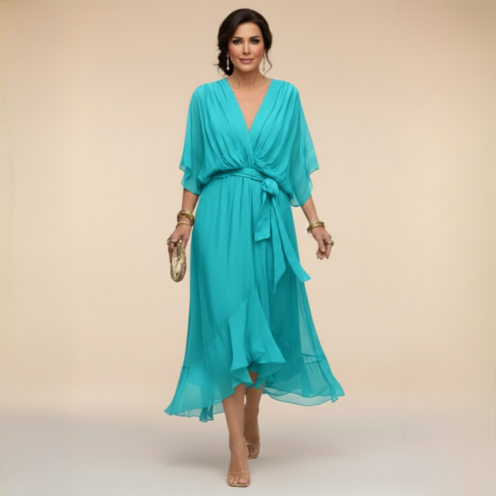 Darcy | Elegant V-Neck Maxi Dress