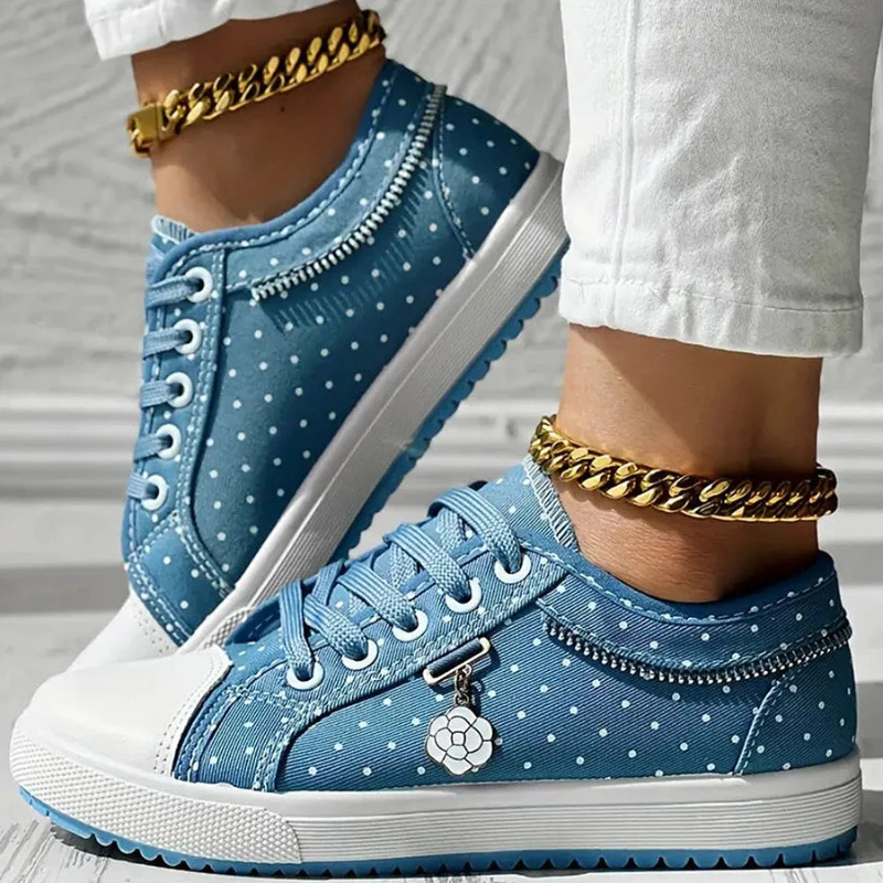 Sybil | Sybil™  Elegant Women's Sneakers with Floral Details