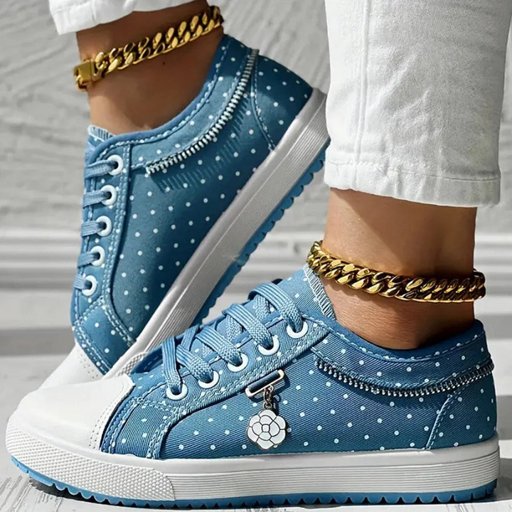 Sybil | Sybil™  Elegant Women's Sneakers with Floral Details