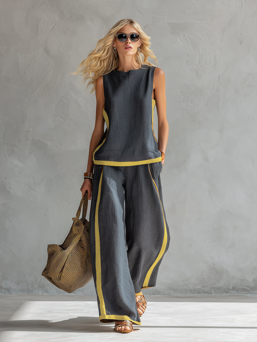 Ophelia – Cotton Linen Two-Piece Set