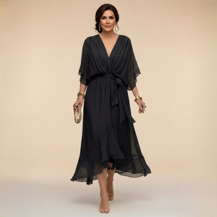 Darcy | Elegant V-Neck Maxi Dress