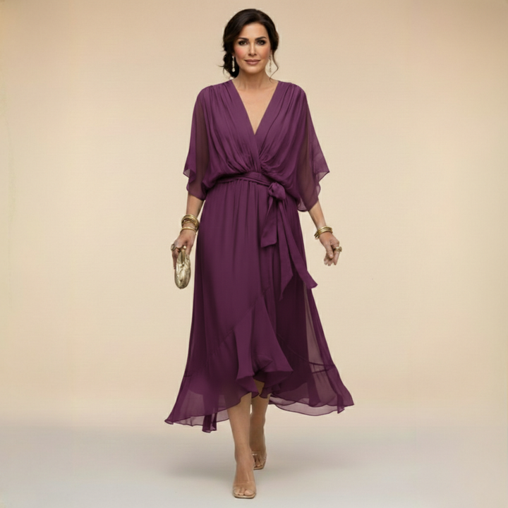 Darcy | Elegant V-Neck Maxi Dress
