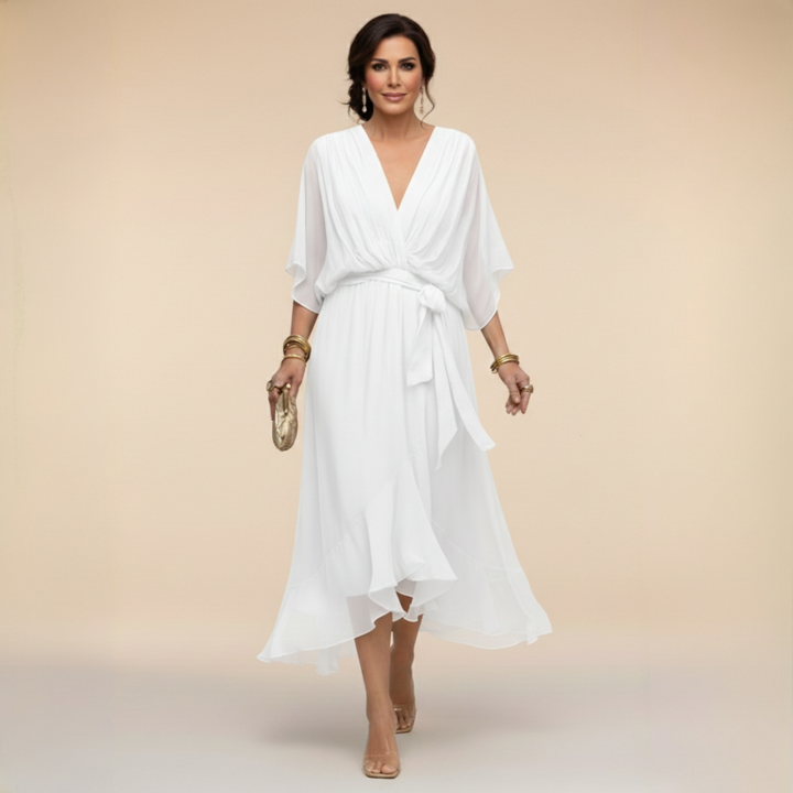 Darcy | Elegant V-Neck Maxi Dress