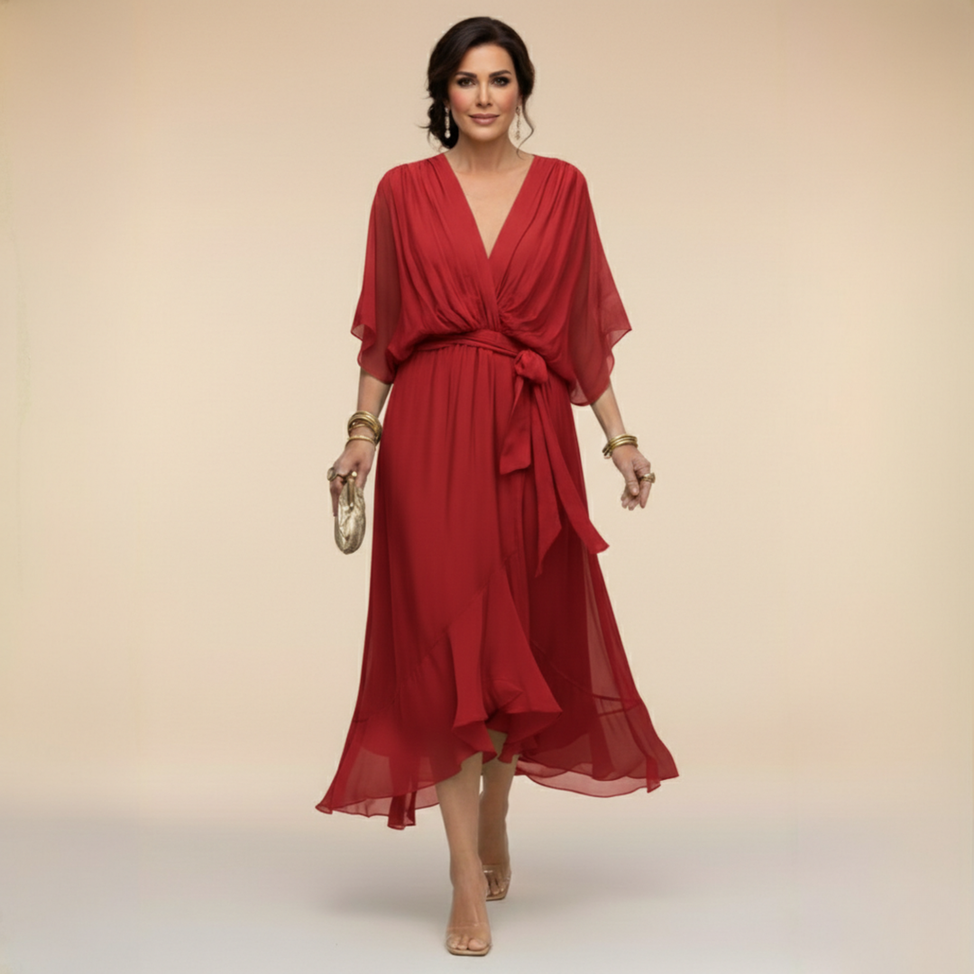 Darcy | Elegant V-Neck Maxi Dress