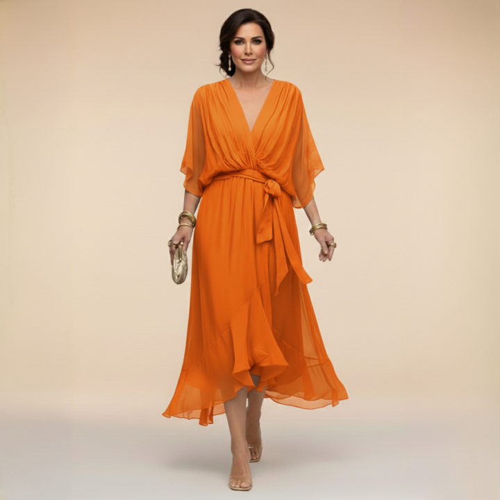 Darcy | Elegant V-Neck Maxi Dress