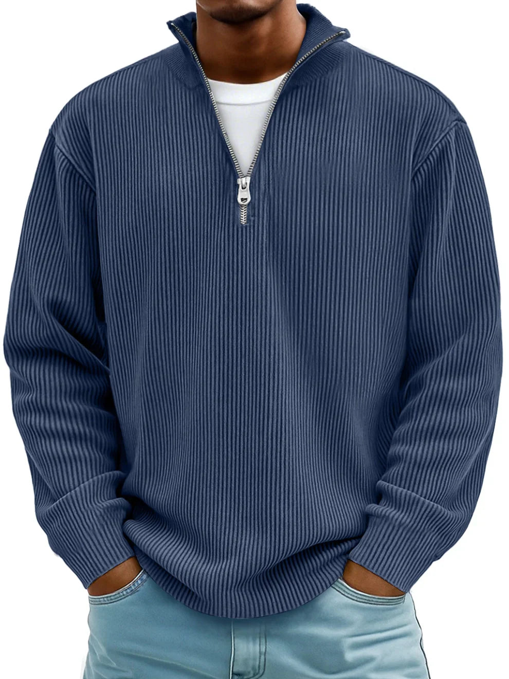 Griffin– Trendy Half-Zip Sweater
