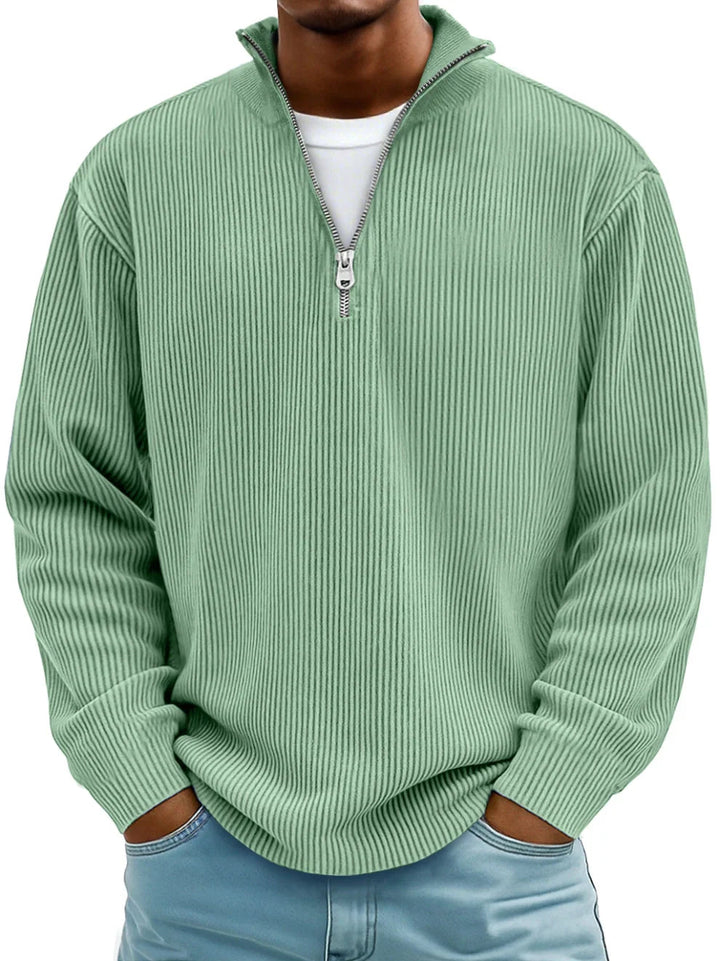 Griffin– Trendy Half-Zip Sweater