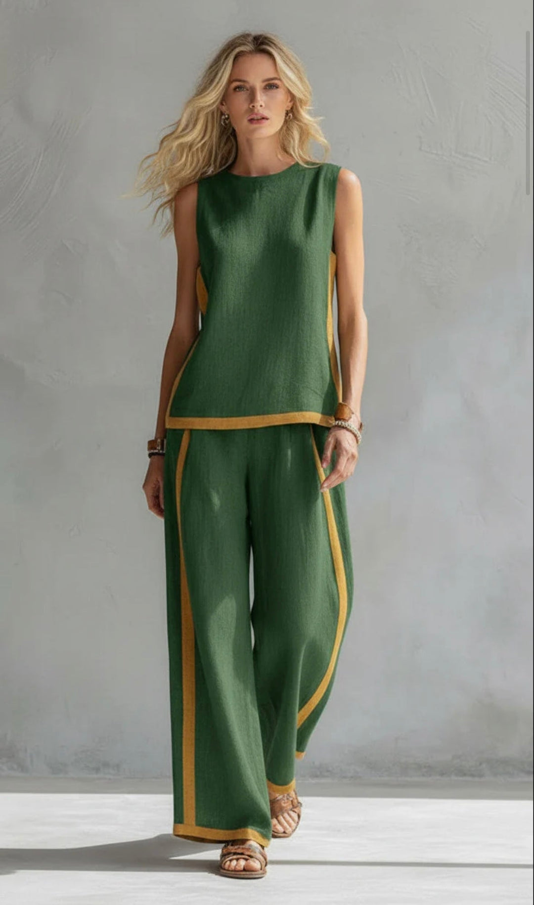Ophelia – Cotton Linen Two-Piece Set