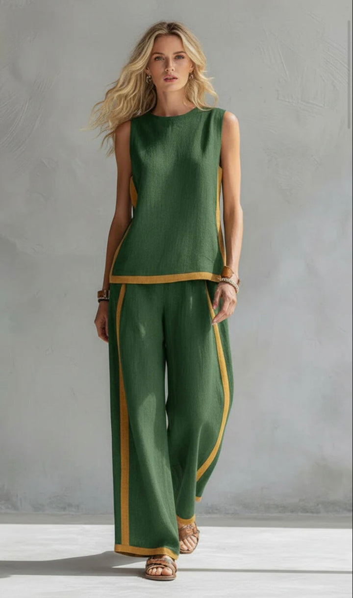 Ophelia – Cotton Linen Two-Piece Set