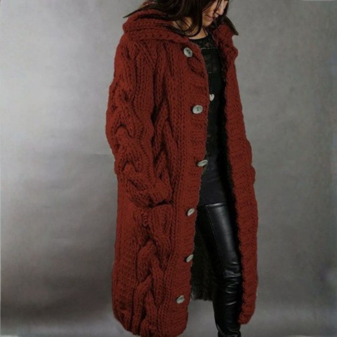Georgina™ | Elegant Cosy Cable-Knit Coat