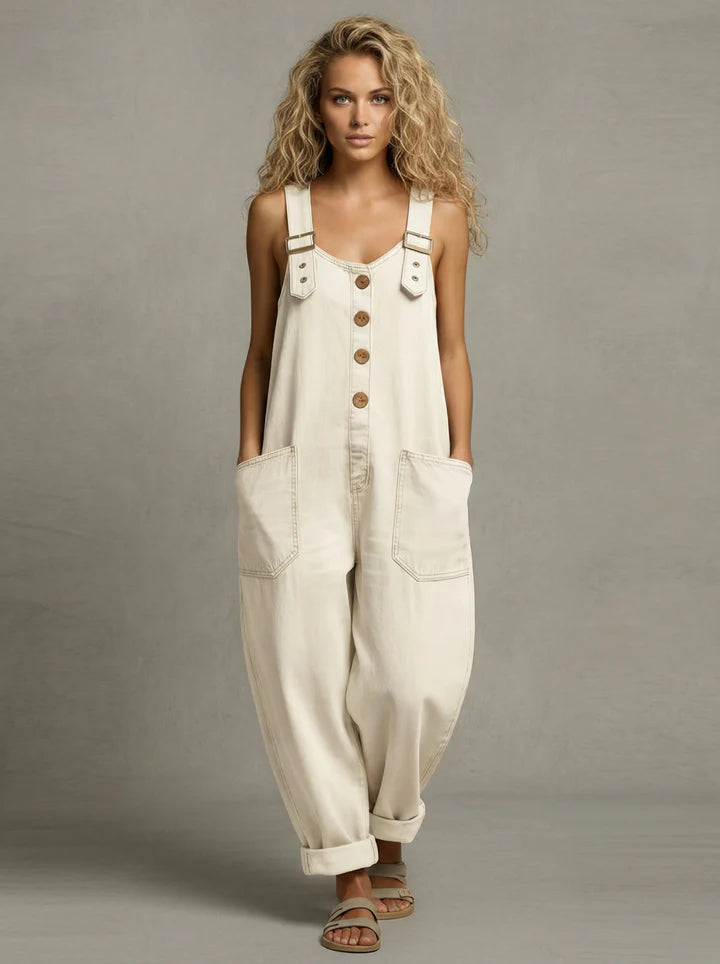 Elara - Women's Denim Jumpsuit