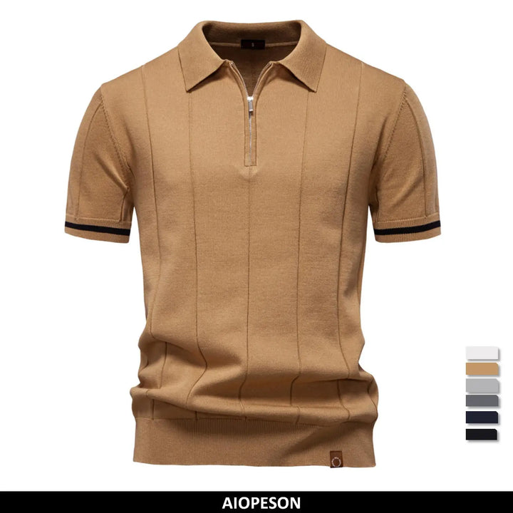 Novira London | Men’s Zip Polo Shirt