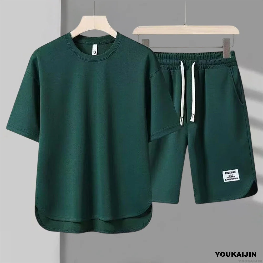 Novira London™ | Casual Men’s Waffle-Texture Set