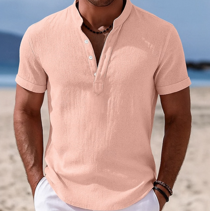 Callum | Summer Button-Up Short Sleeve Shirt