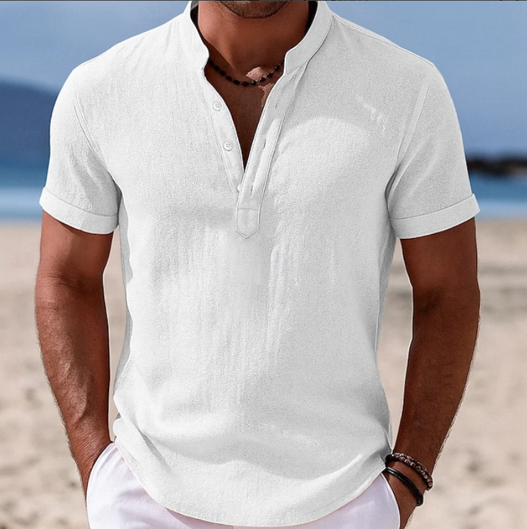 Callum | Summer Button-Up Short Sleeve Shirt