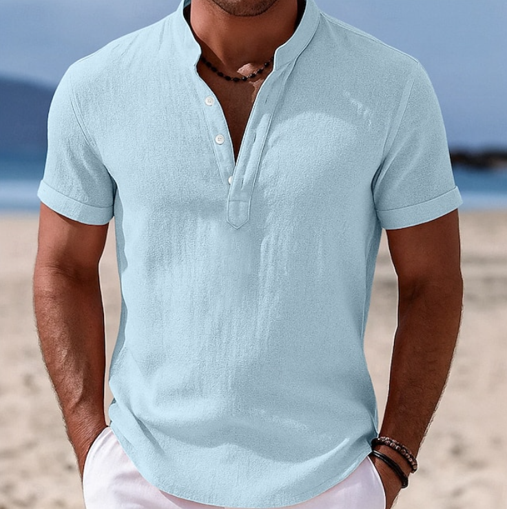 Callum | Summer Button-Up Short Sleeve Shirt