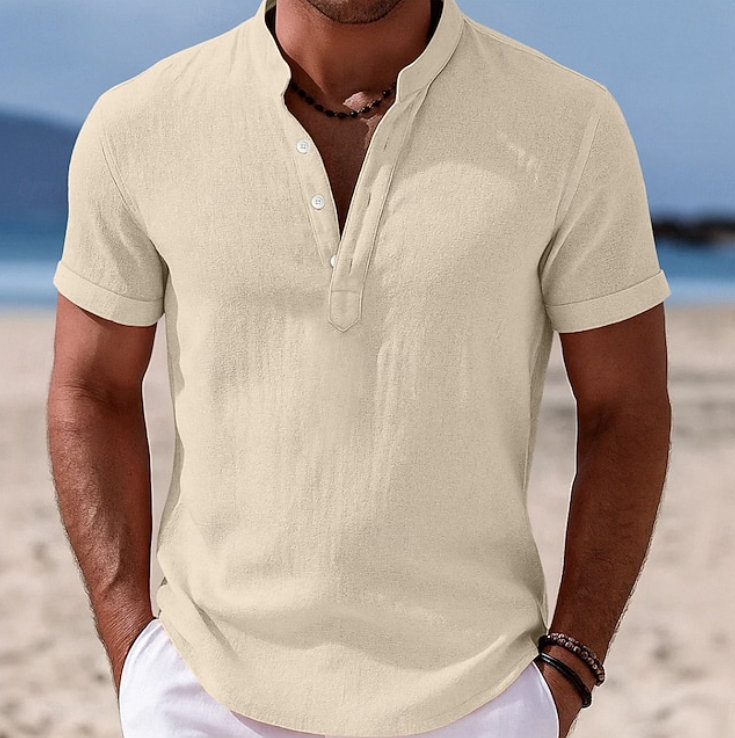 Callum | Summer Button-Up Short Sleeve Shirt