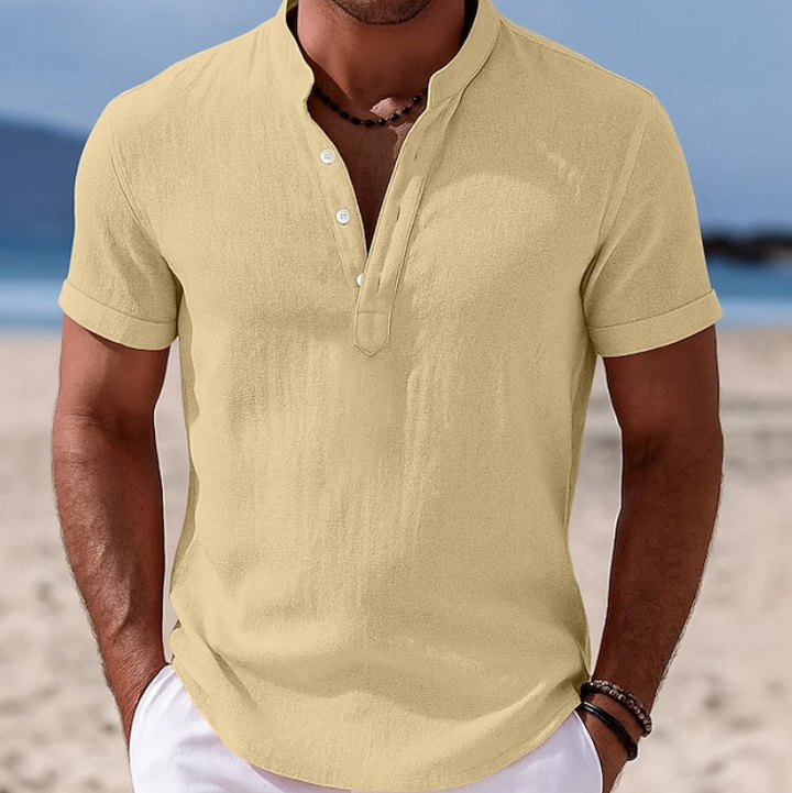 Callum | Summer Button-Up Short Sleeve Shirt