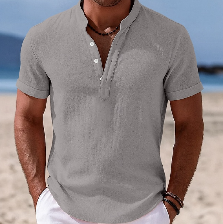 Callum | Summer Button-Up Short Sleeve Shirt