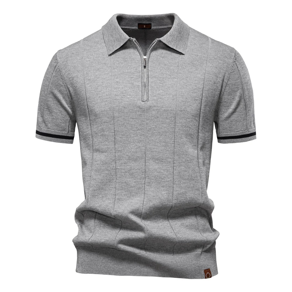 Novira London | Men’s Zip Polo Shirt