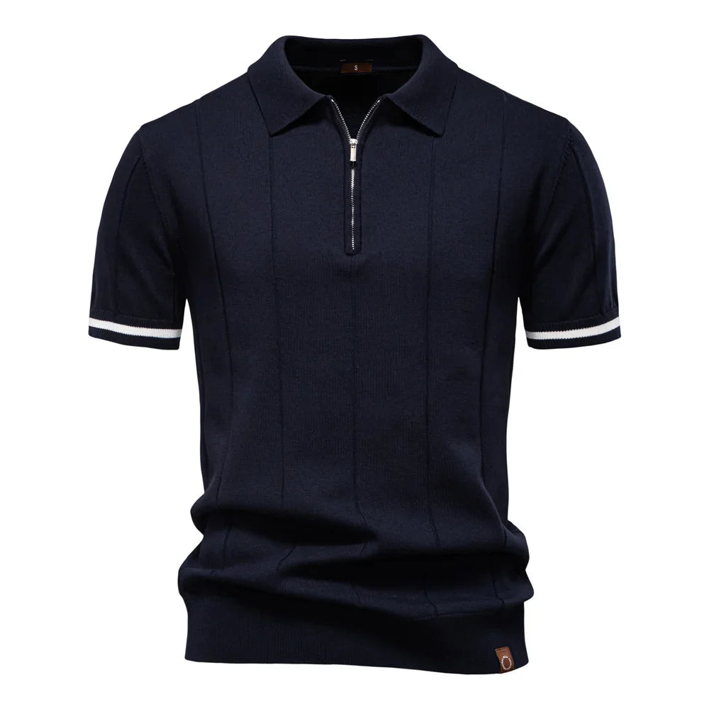 Novira London | Men’s Zip Polo Shirt