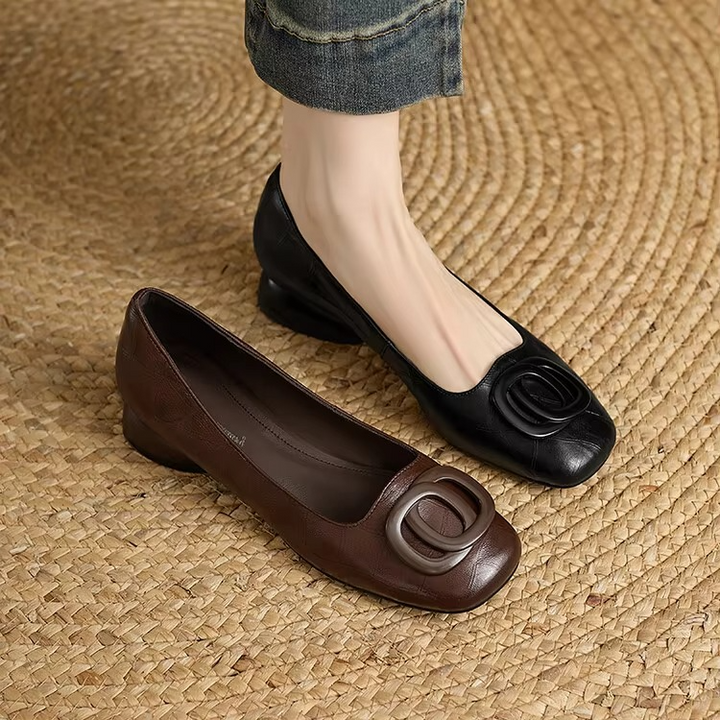 Gwendolyn - Leather Flats