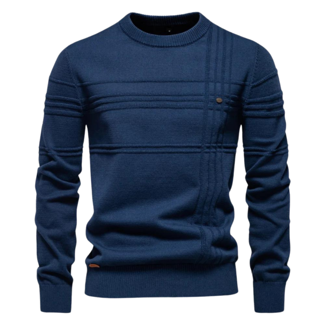 Novira London  | Men’s sweater with check pattern