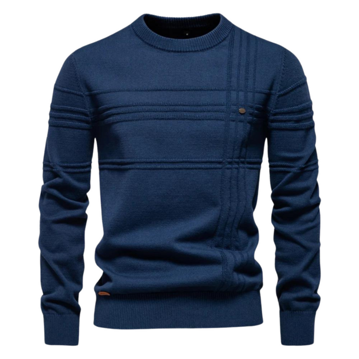Novira London  | Men’s sweater with check pattern