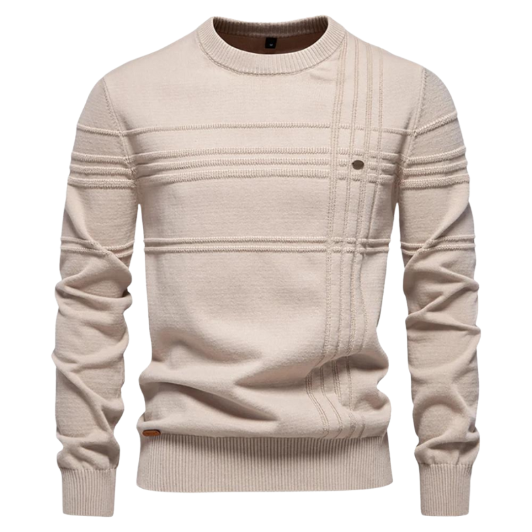 Novira London  | Men’s sweater with check pattern
