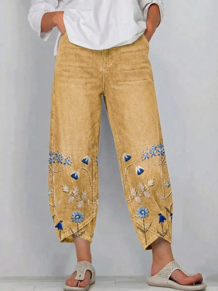 Charlotte | Casual Chic Embroidered Trousers