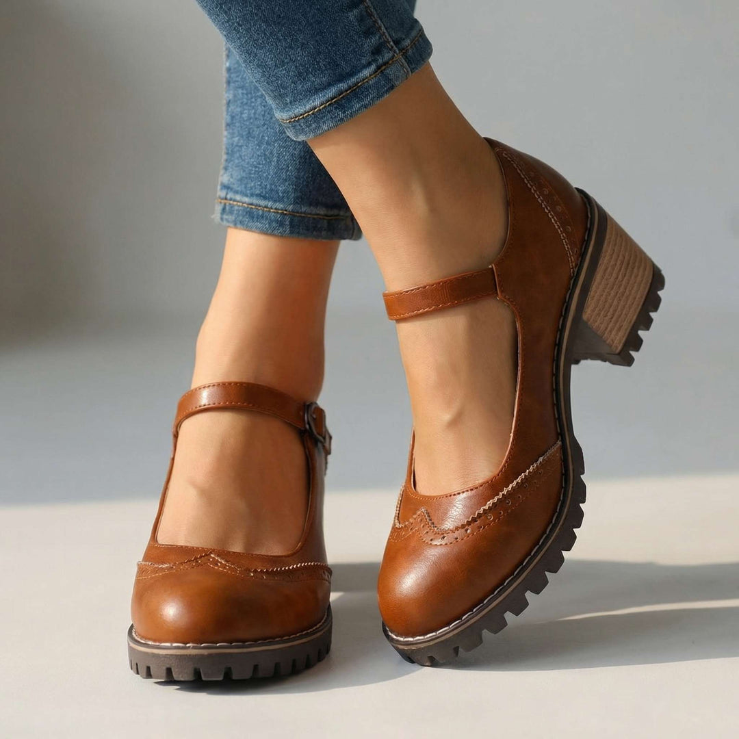 Lottie | T-Strap Mary Jane Heels