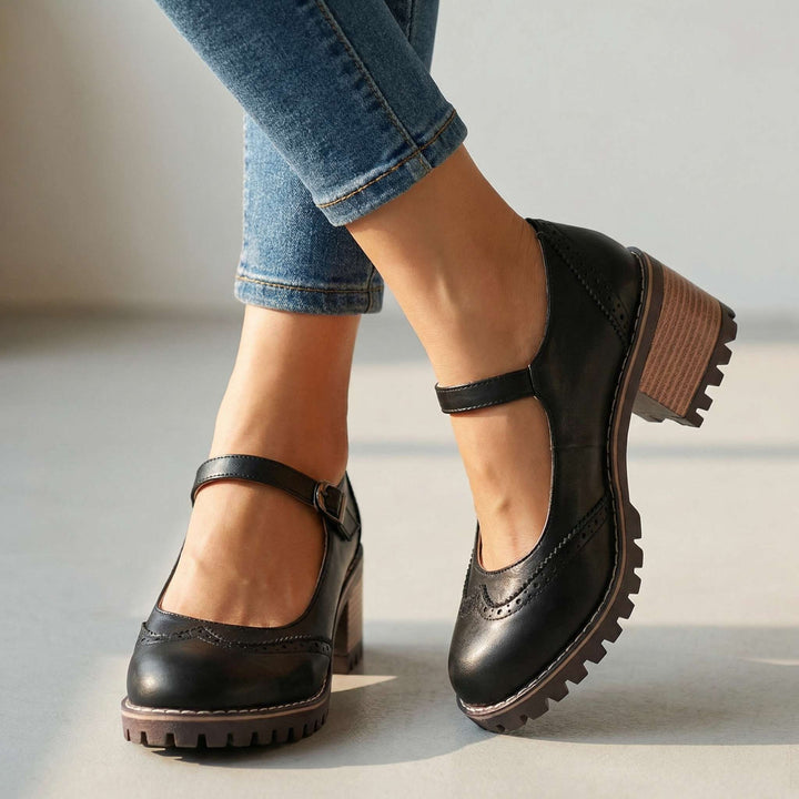 Lottie | T-Strap Mary Jane Heels