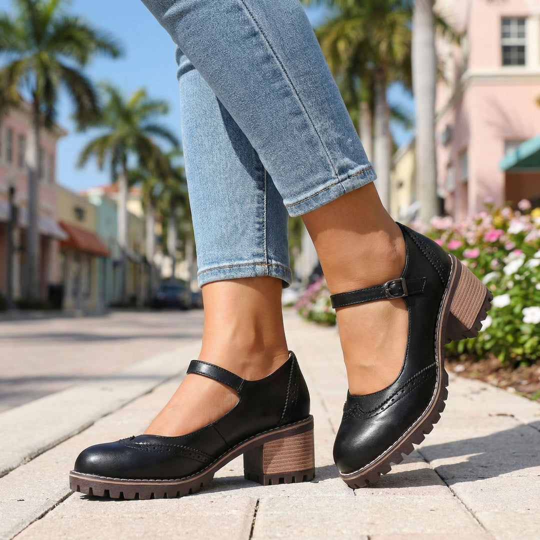 Lottie | T-Strap Mary Jane Heels