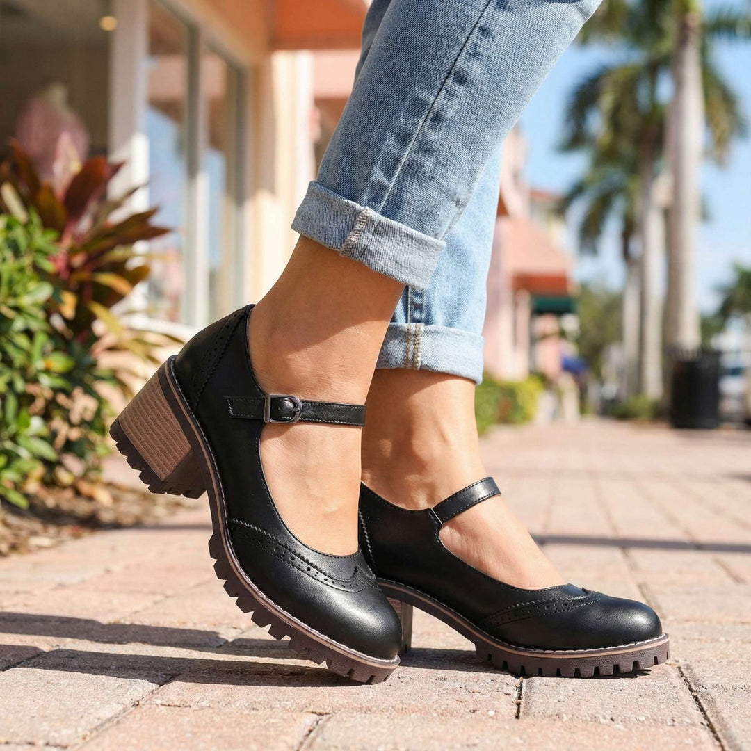 Lottie | T-Strap Mary Jane Heels