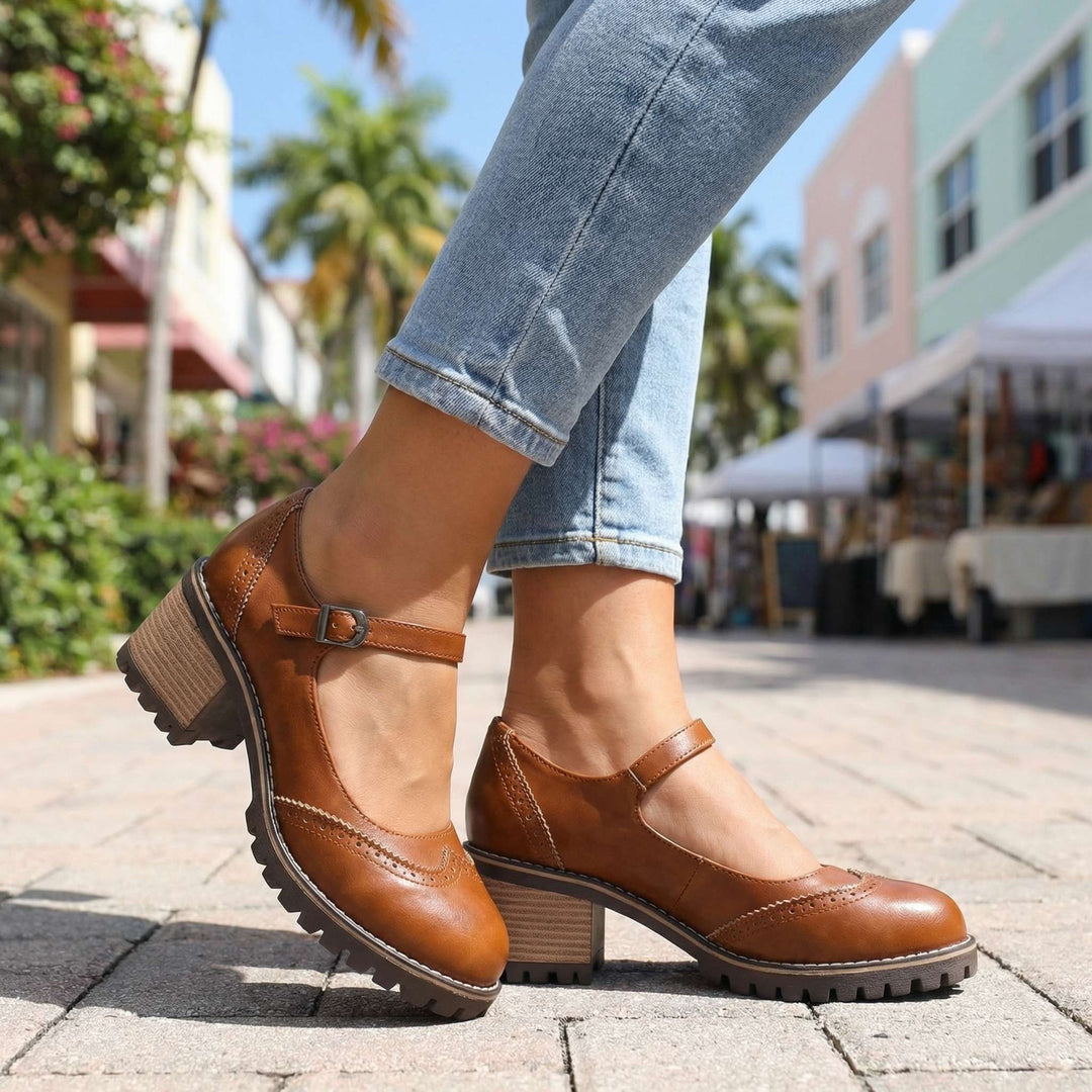 Lottie | T-Strap Mary Jane Heels