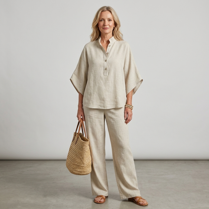Isla - Cotton Linen Casual Set