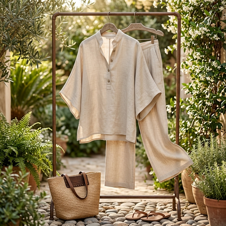 Isla - Cotton Linen Casual Set