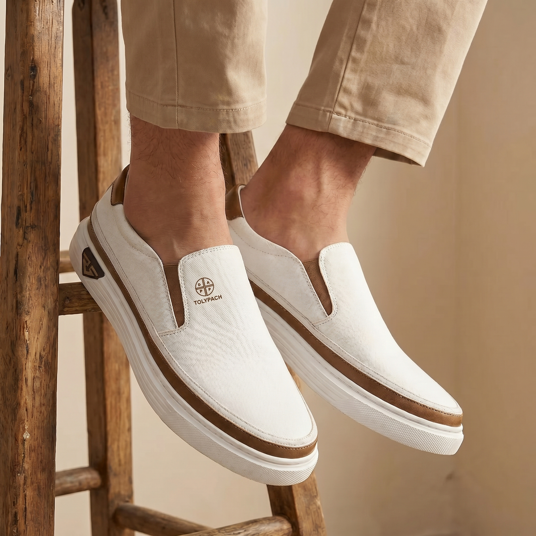 Milano™ | Leather Slip-On Sneakers for Men