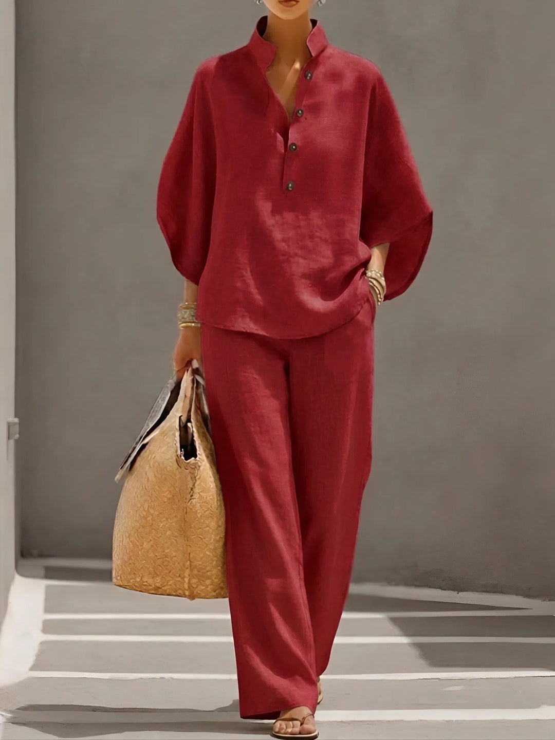 Isla - Cotton Linen Casual Set